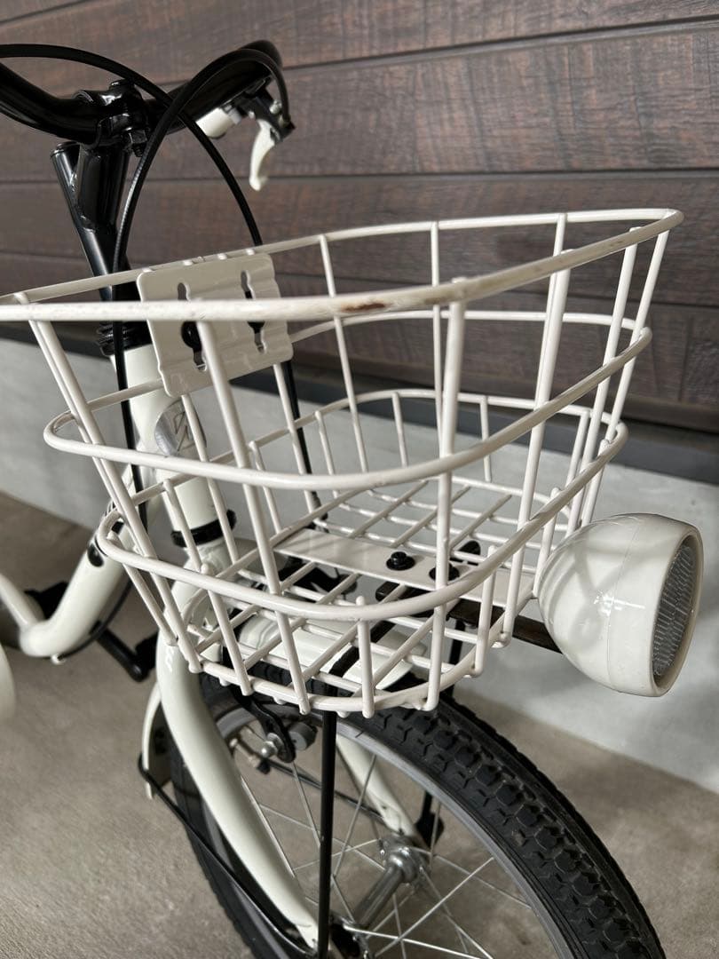 ブリヂストン　ビッケ　16インチ　子供用自転車 ホワイト 美品　手渡し限定