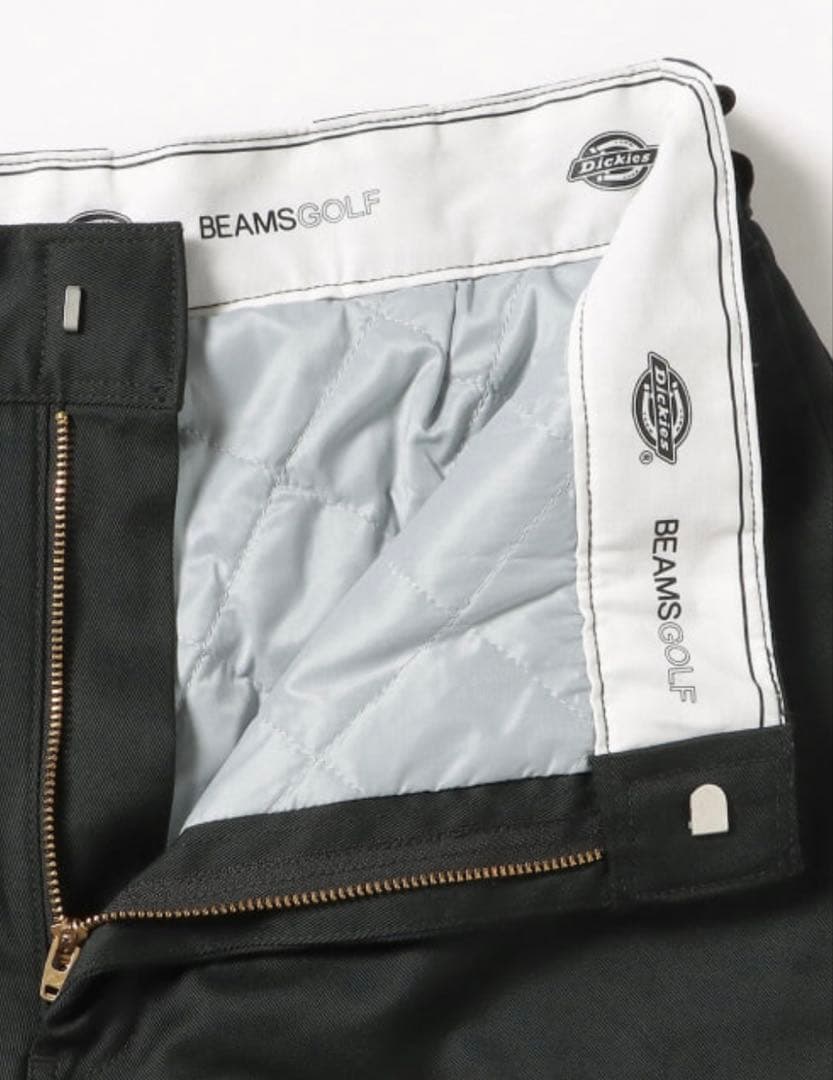 新品 BEAMS GOLF × Dickies 別注 ダブルニー 裏キルトパンツ
