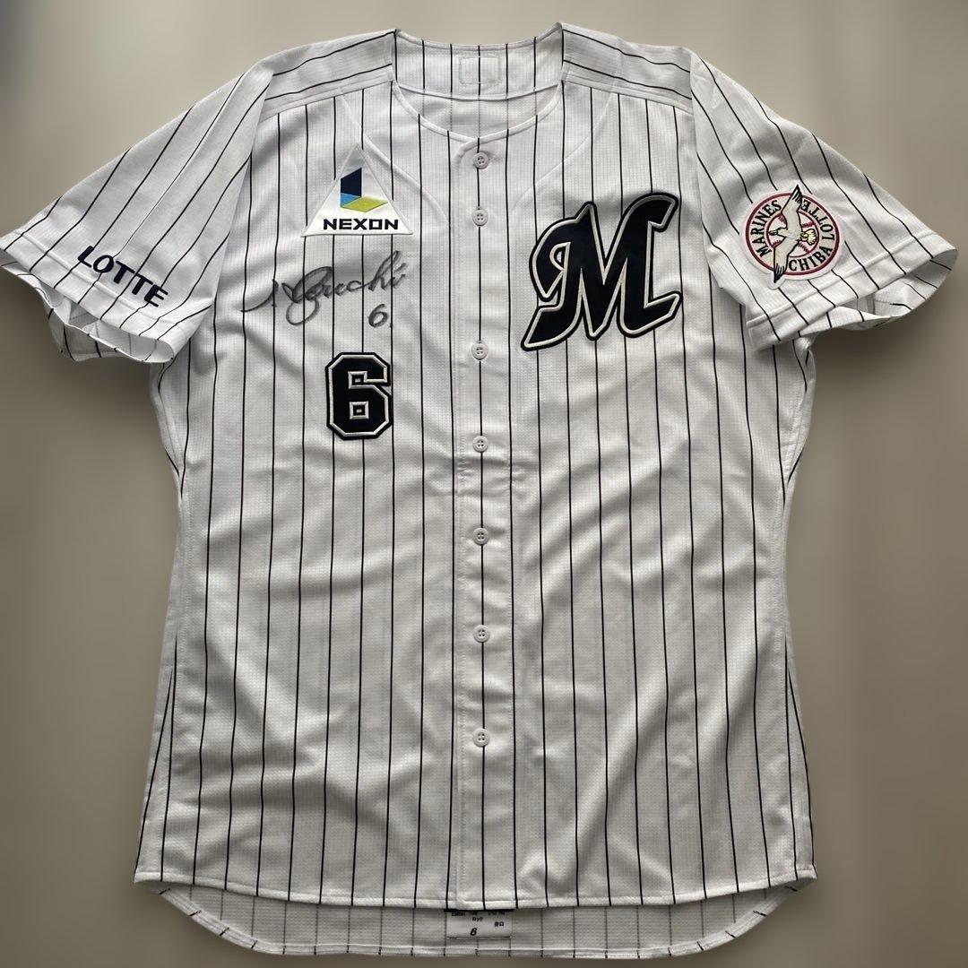 【実使用】井口資仁　井口忠仁　ユニフォーム　千葉ロッテマリーンズ　直筆サイン