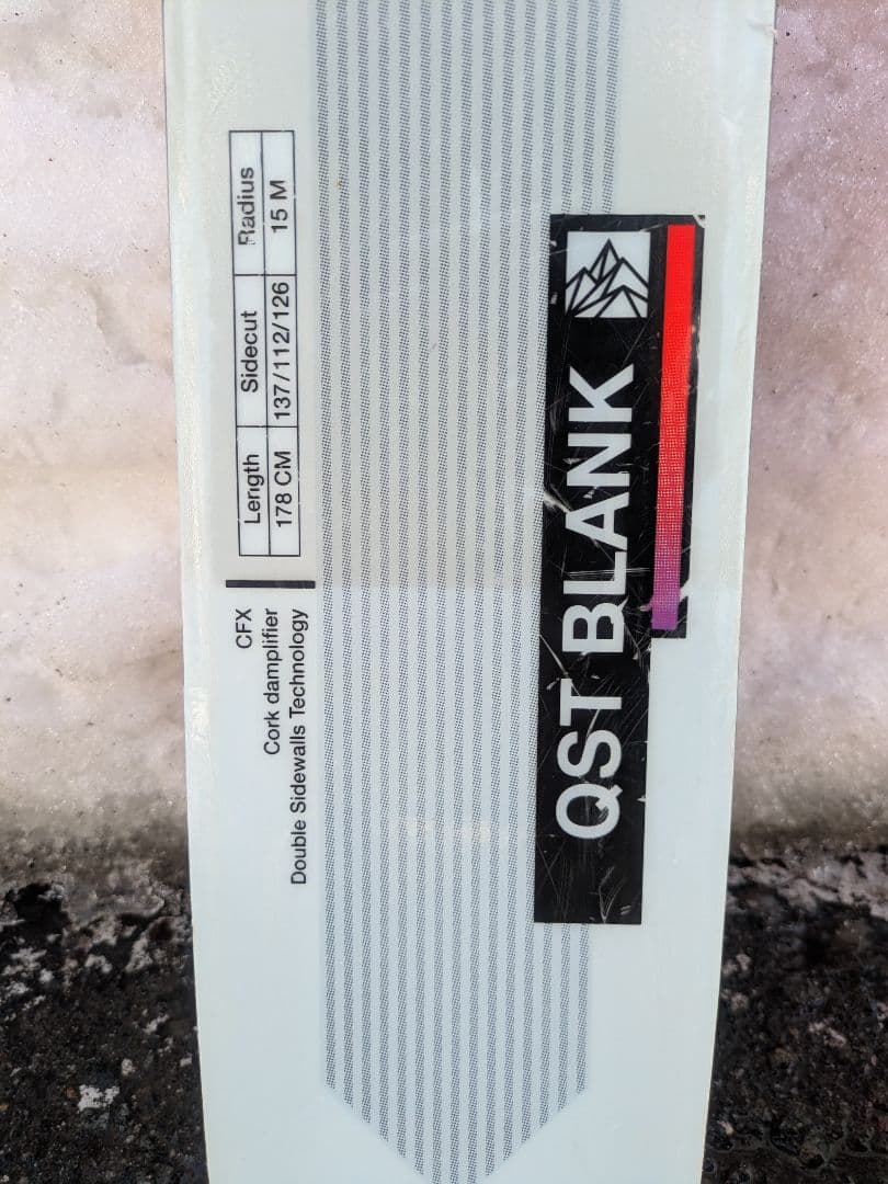 salomon　qst blank 178センチ