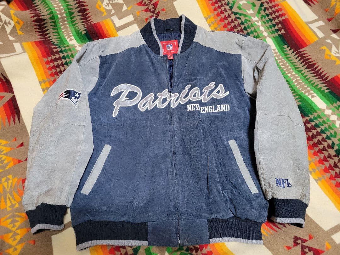 早い者勝ち♦NEWENGLAND Patriots 本革スエードスタジャン♦