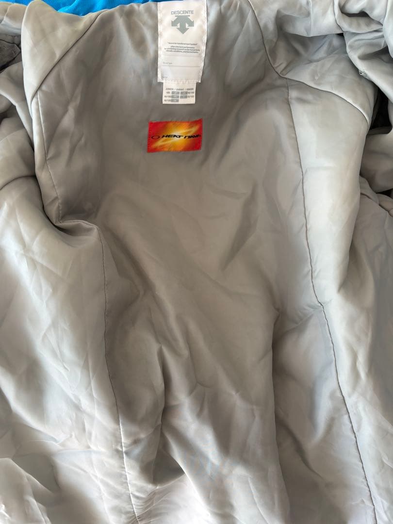DESCENTE スキーウェア 子ども用 青 グレー