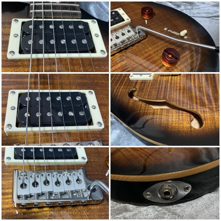 美品 希少セミホロウ PRS SE Custom22 Semi-Hollow