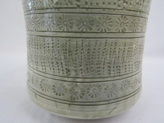 Y5-0824 ◇茶道具 高麗青磁 韓国 人間文化財 (人間国宝) 池順鐸 水指