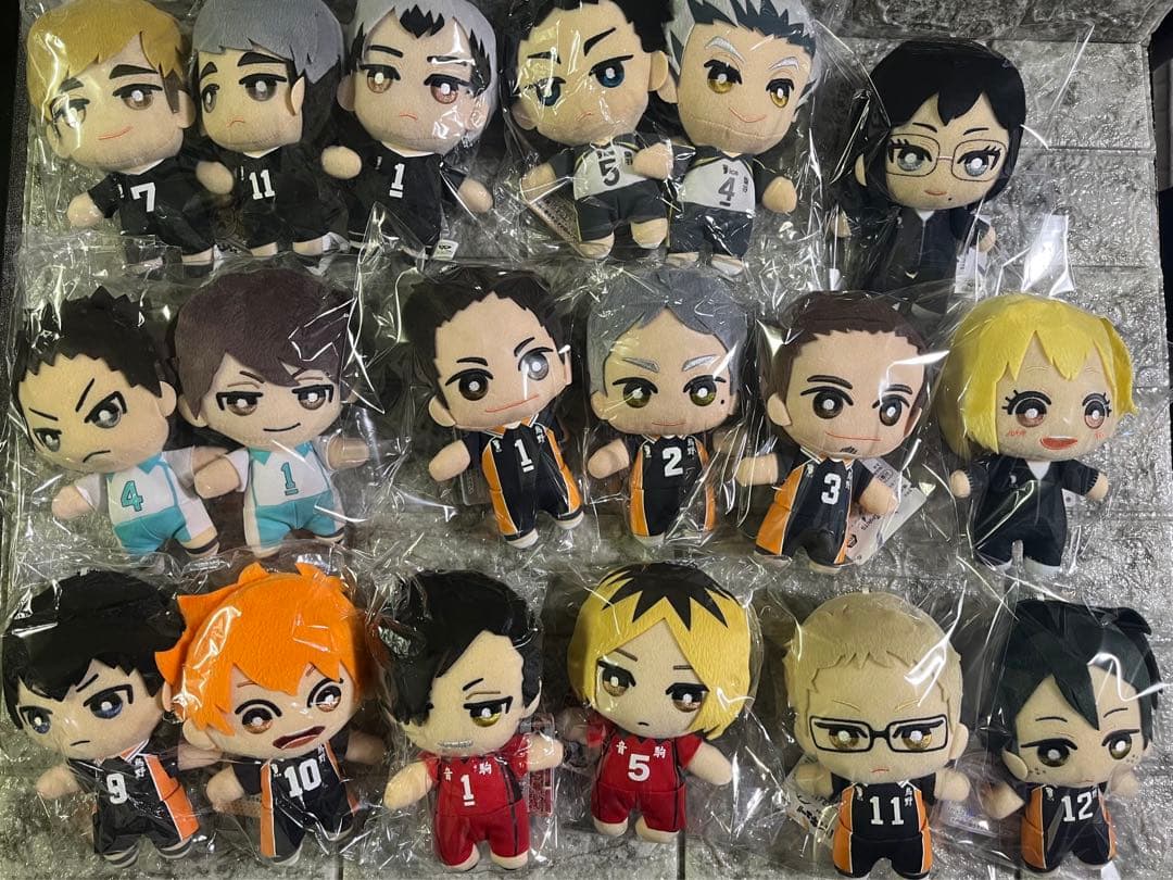 ハイキュー‼︎ ともぬい コンプ セット 18種 烏野 稲荷崎 青葉城西 梟谷