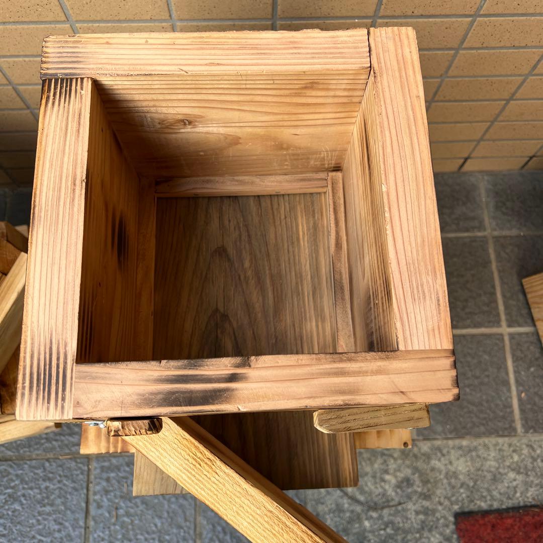 日本ミツバチ重箱式巣箱　手作り　4段　　　2