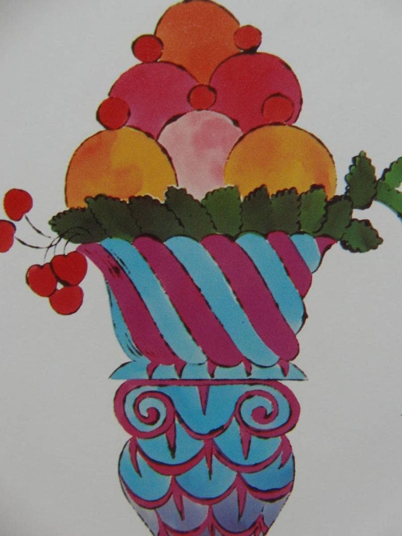 アンディ・ウォーホル、アイスクリーム デザートH、海外版・希少画集・額装画