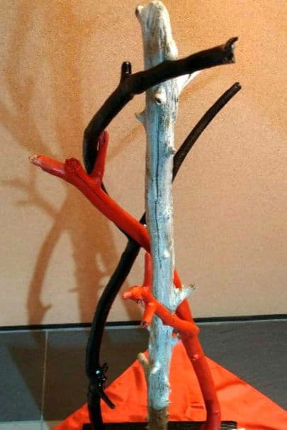 ♥インテリア３色流木・特大平石♥ハンドメード・アレンジ無限大オブジェ置物台セット