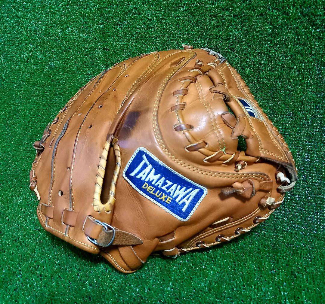 玉澤製キャッチャーミット デラックス U.S.A レザー 1980年製 佐川作