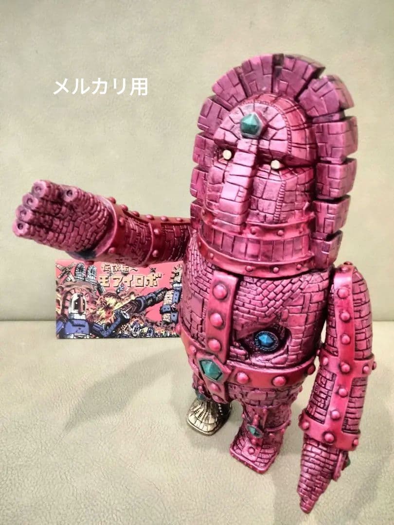 ソフビ　monstock Gモアイロボ　④　izumonster　安楽安作