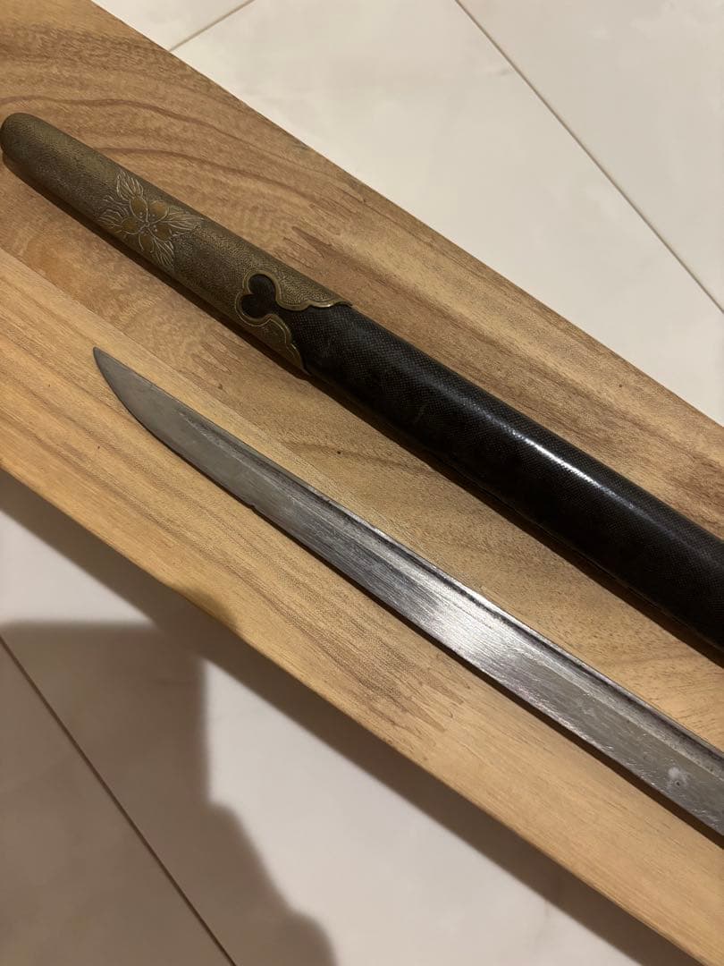 希少品　旧海軍 士官 短剣 鮫皮研ぎ出し 拵え　模造刀