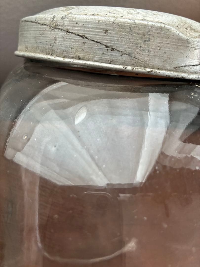 昭和 レトロ 菓子瓶 オマタドロップ 気泡 ガラス ガラス瓶 レトロ雑貨 希少