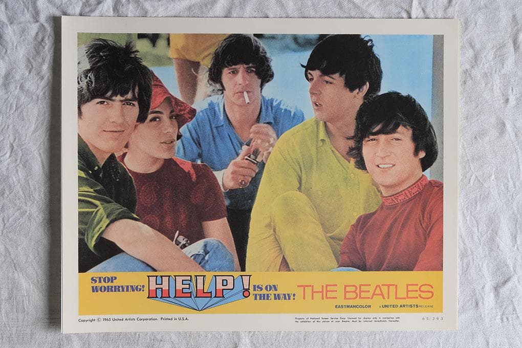 ビートルズ HELP! ４人はアイドル スチールプリント ８枚セット