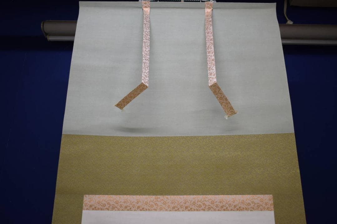 真作/佐藤古岫/早春残雪図/山水図/桐共箱付/布袋屋掛軸HH-175