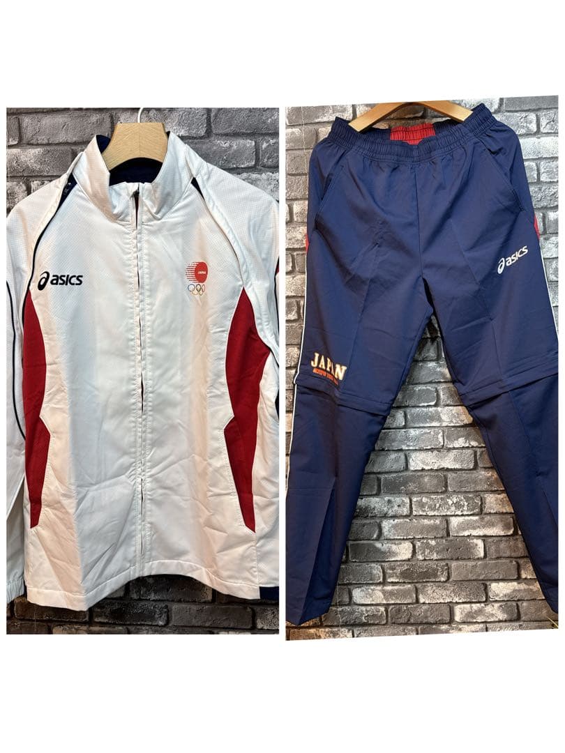アシックス 北京オリンピック2008 日本代表 上下セットアップ L