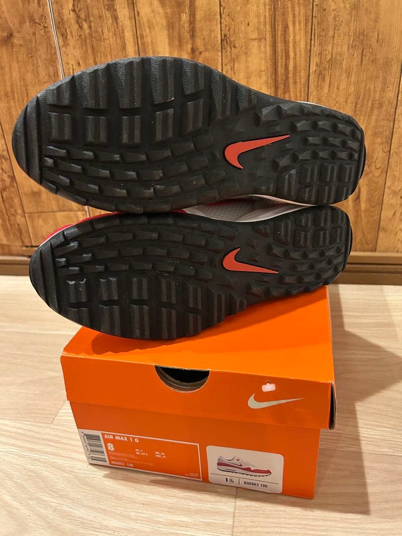 【レア・美品】 NIKE AIR MAX 1 G 26cm ナイキ 赤 白