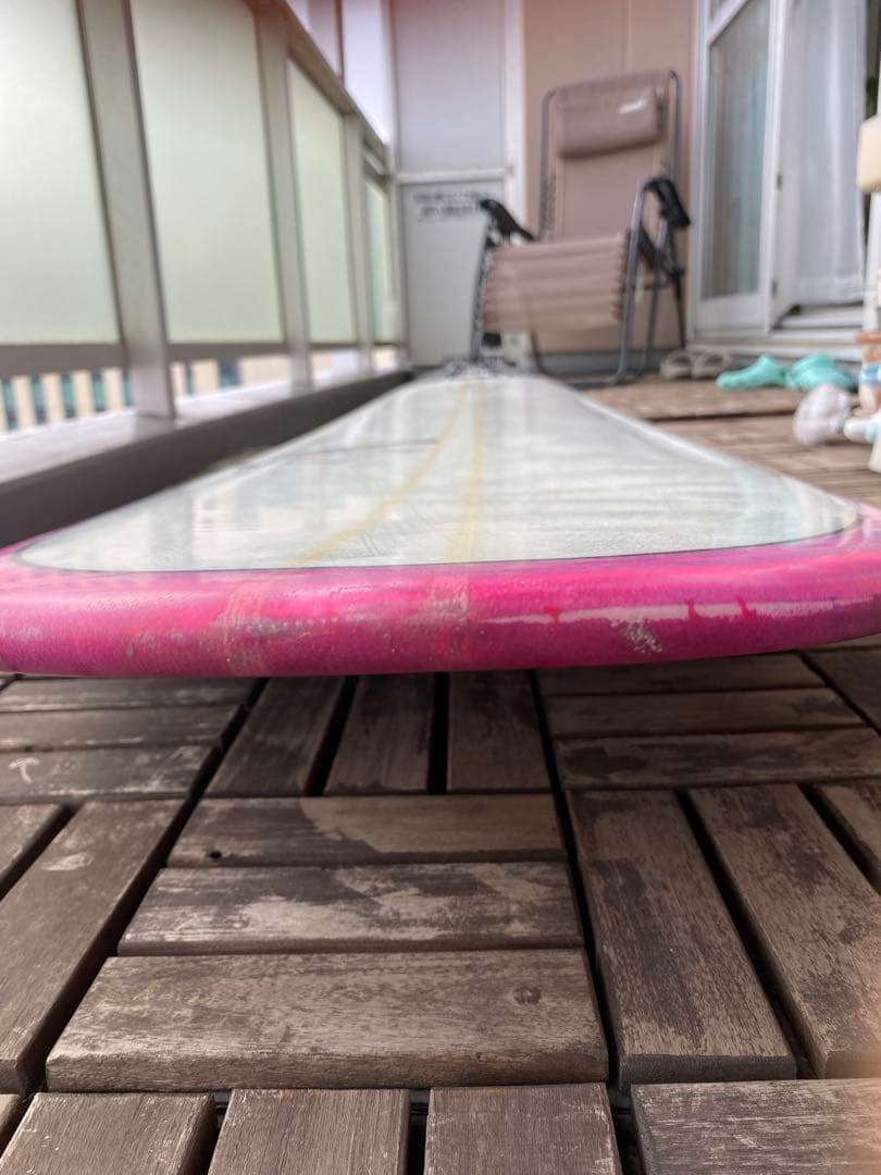 Mitsuサーフボード 8'8\" Nelgenピンク