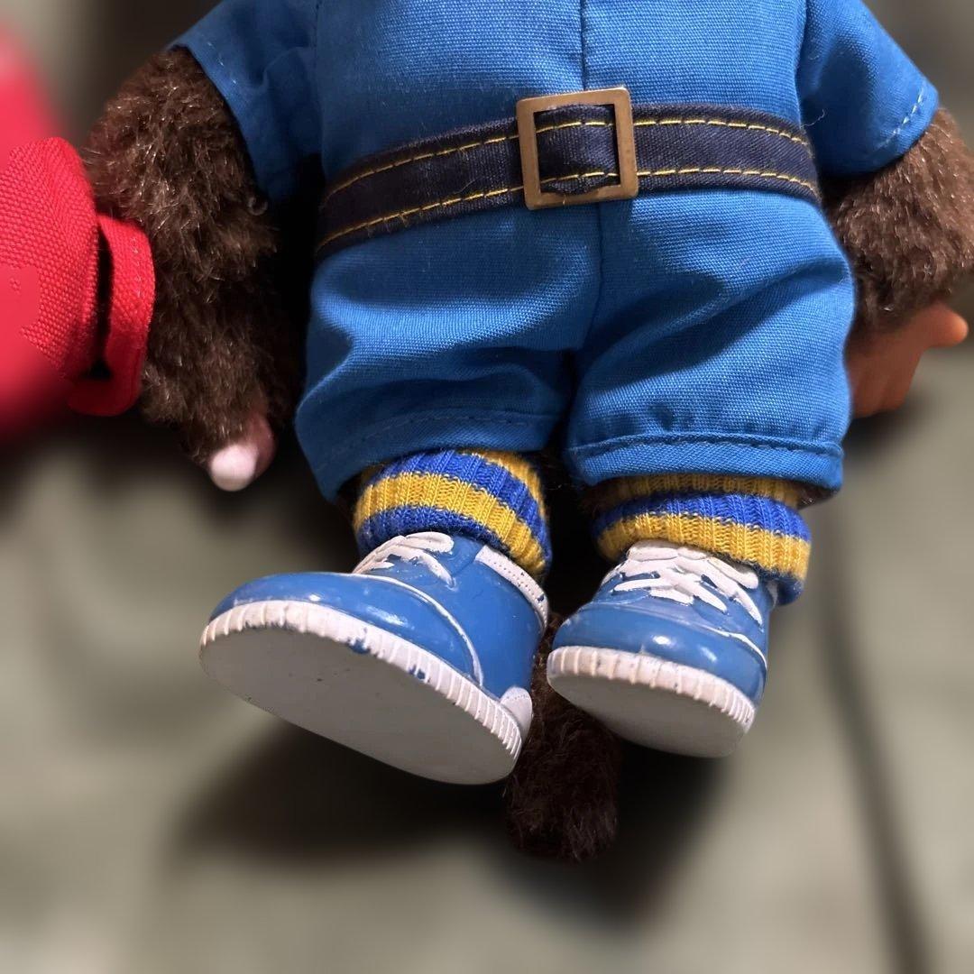 モンチッチ　ぬいぐるみ　赤リュック