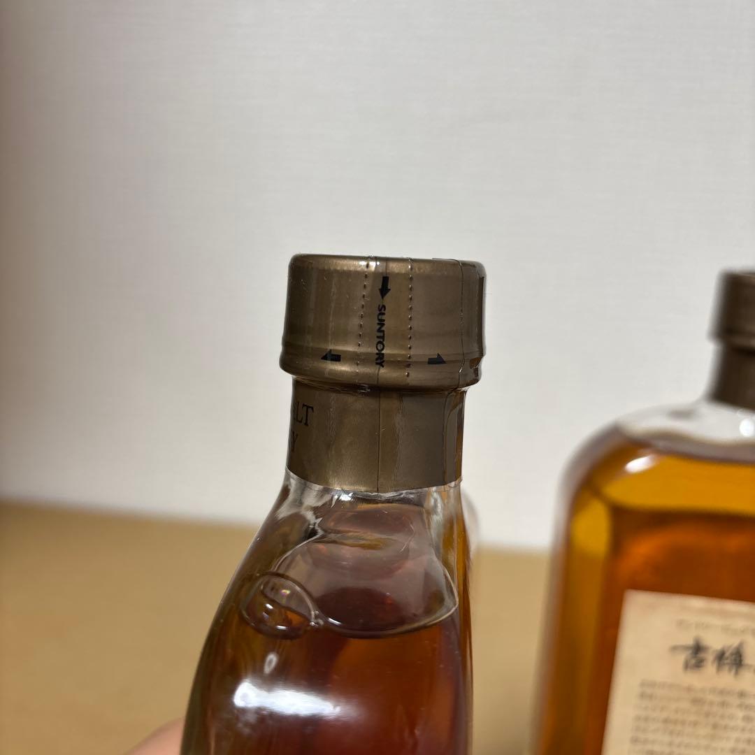 サントリーピュアモルトウイスキー　木桶仕込&古樽仕上　300ml、2点セット
