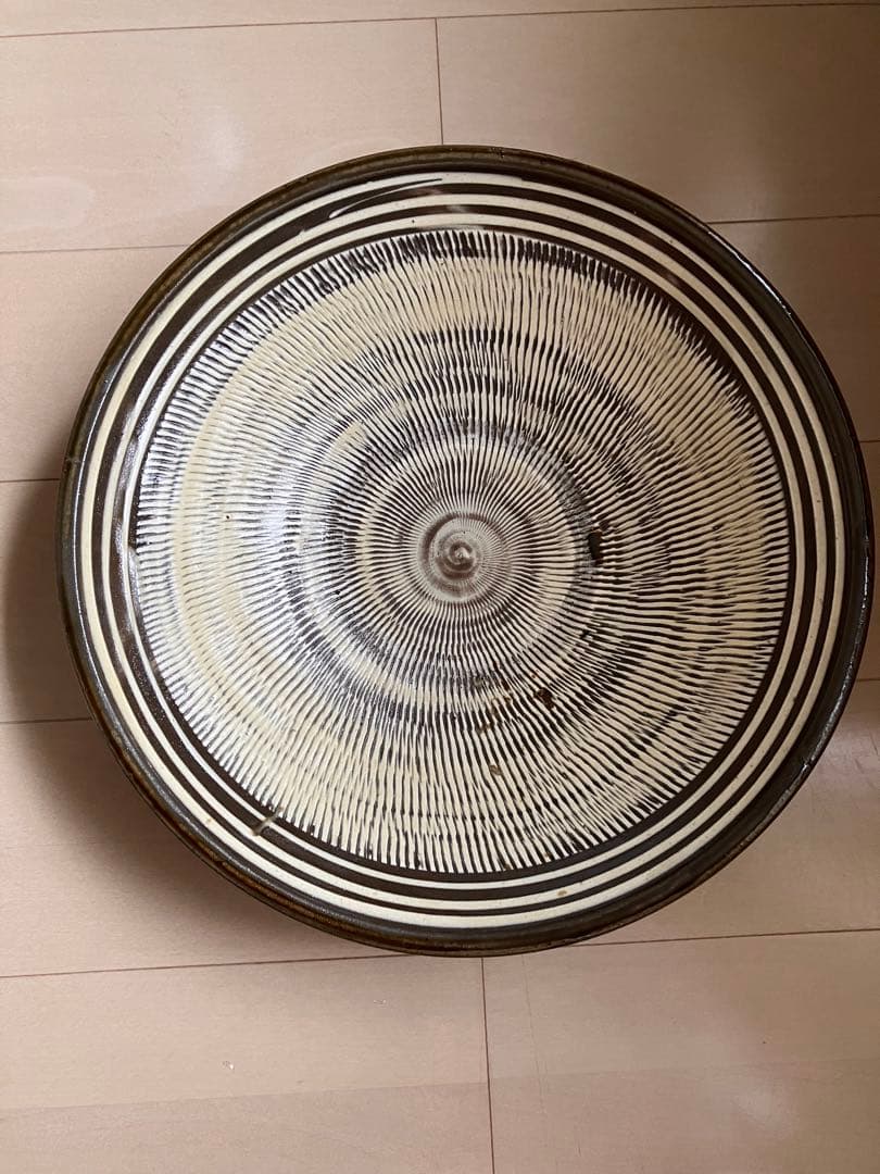 坂本茂木　小鹿田　直径44cm 大皿 小鹿田焼 大皿 飛び鉋 おんた焼 民藝