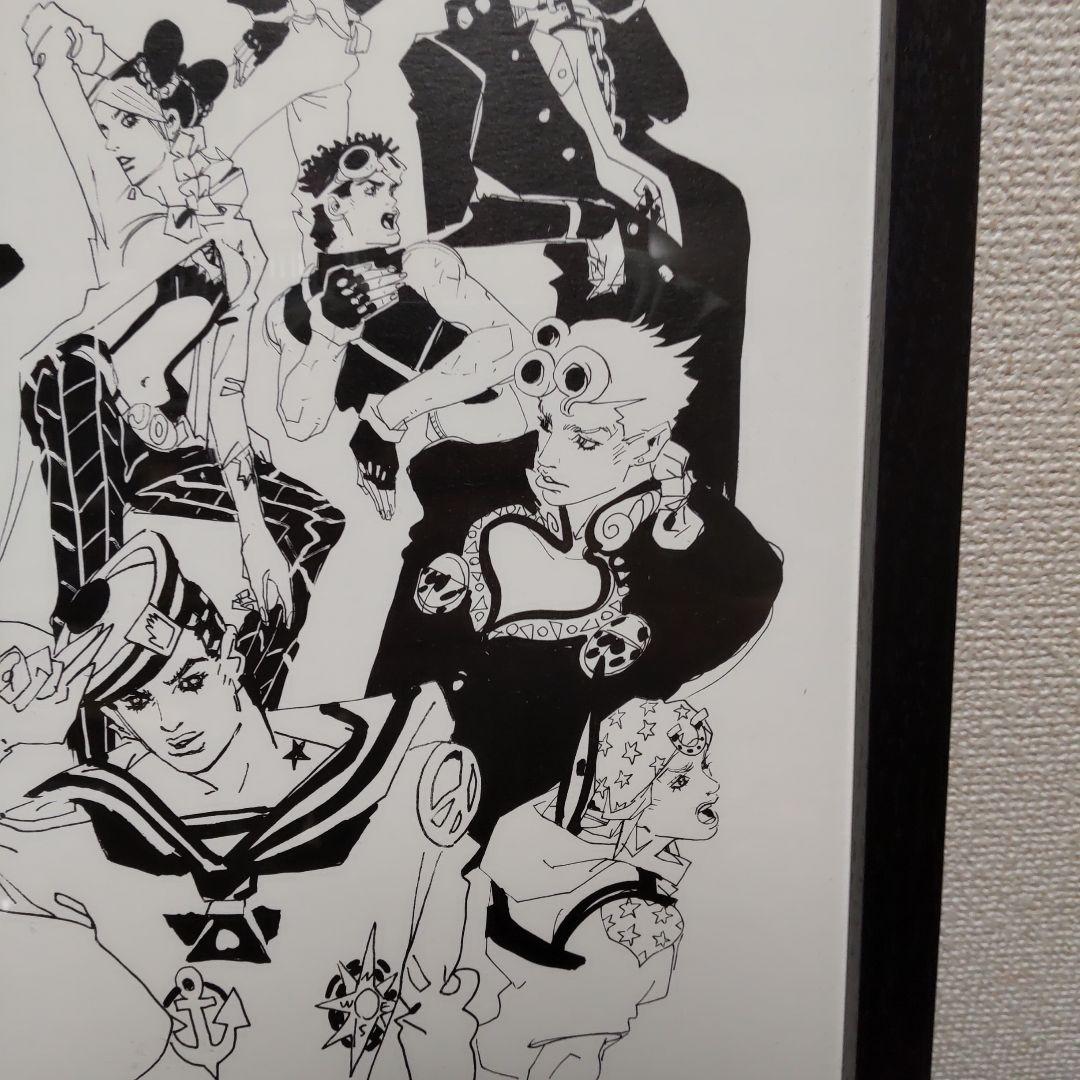-JOJO展 冒険の波紋- ドローイングアート 複製原画　 歴代ジョジョ集合