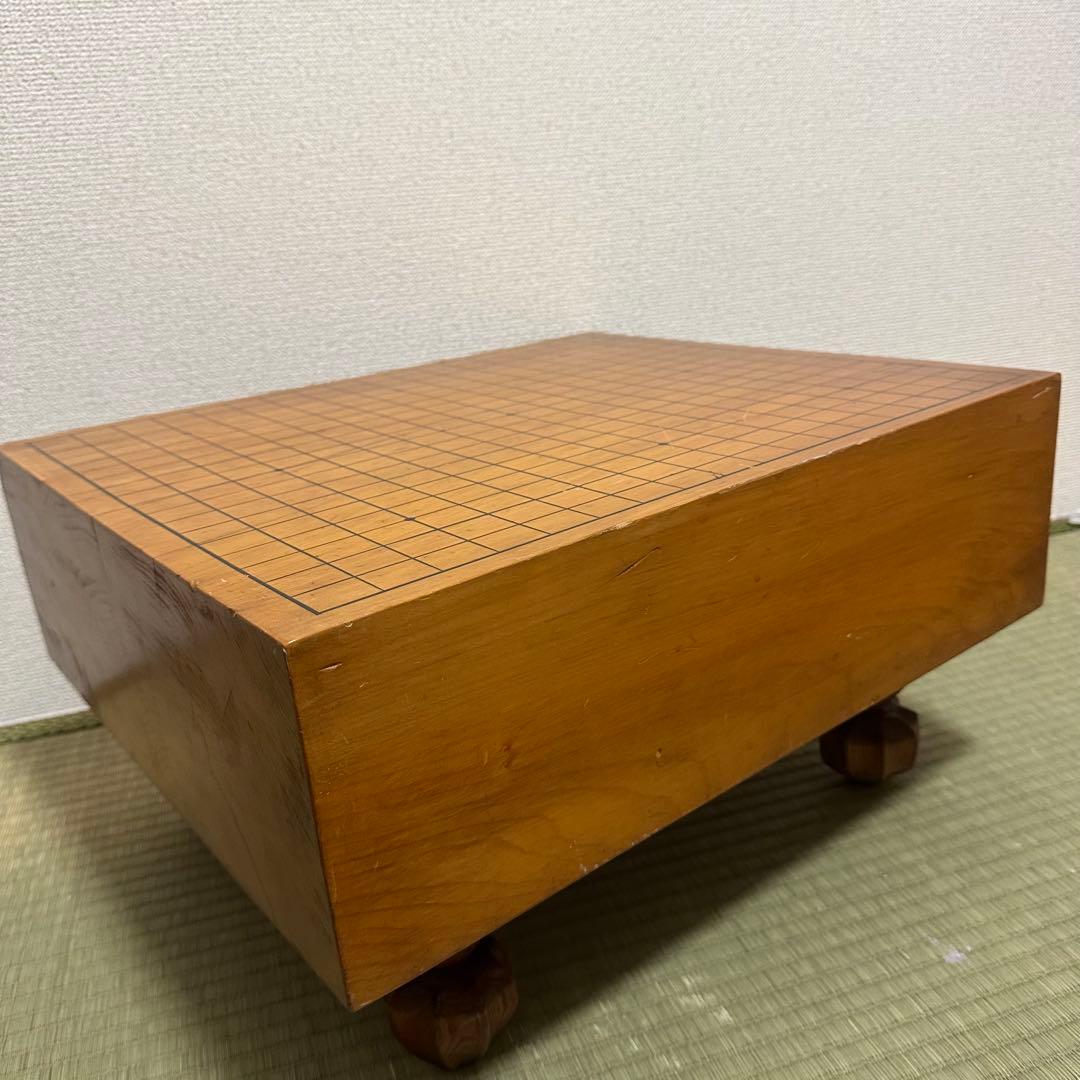 【最高級】　本榧 一枚板 足付囲碁盤　4.8寸　黄金色・年輪密・油分豊富