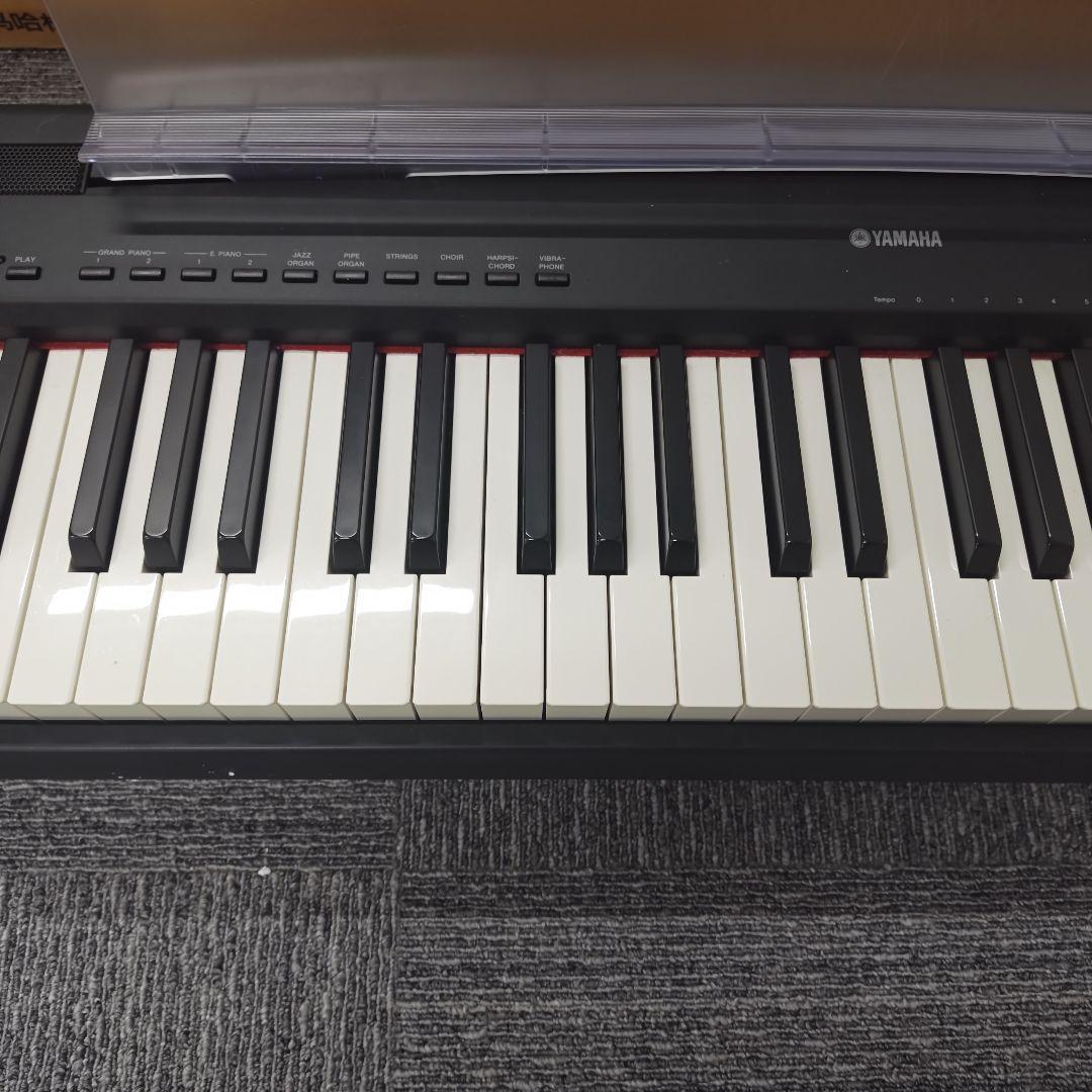 YAMAHA 電子ピアノ P-95B 譜面台付き アダプター簡易ペダル付き　美品