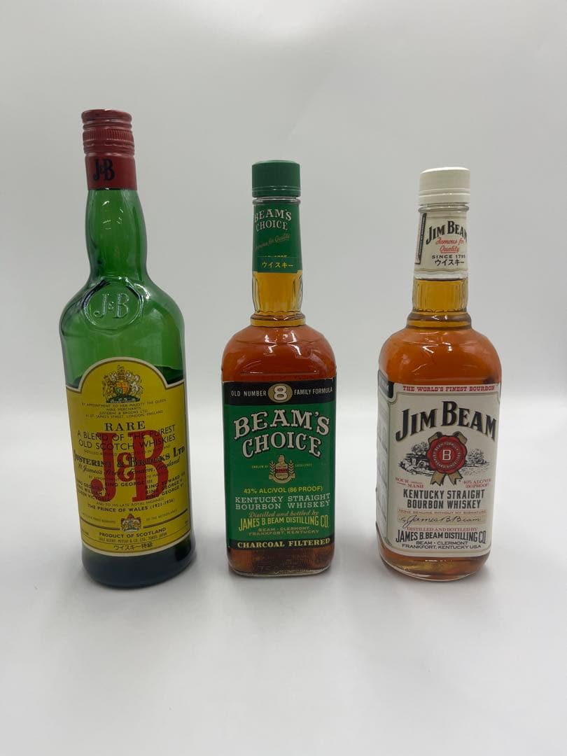 BEAM’S CHOICE 8年　J&B ジムビーム　ウイスキー　3本