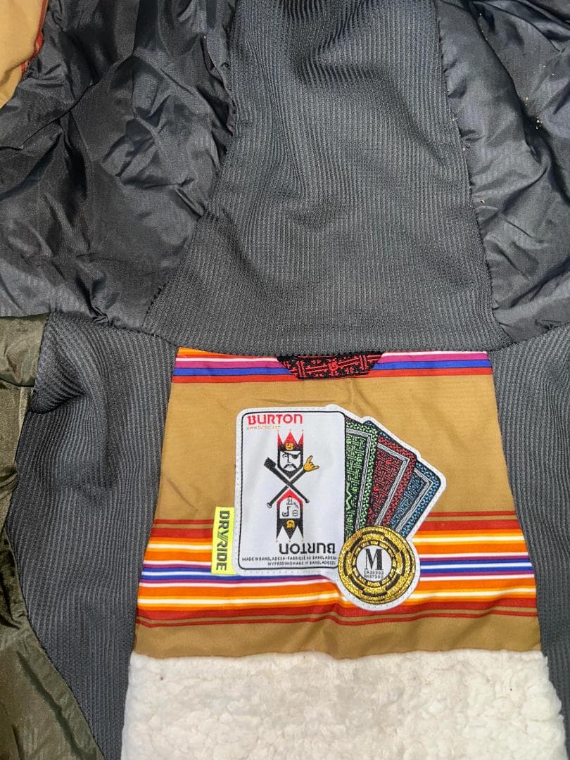 BURTON スノーボードジャケット ブラウンストライプ