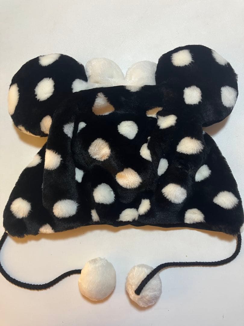 ディズニー水玉ファンキャップ黒