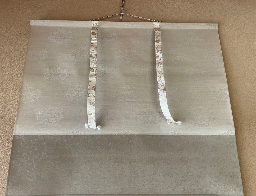 掛け軸 山本観月 尺八横 桐箱入り