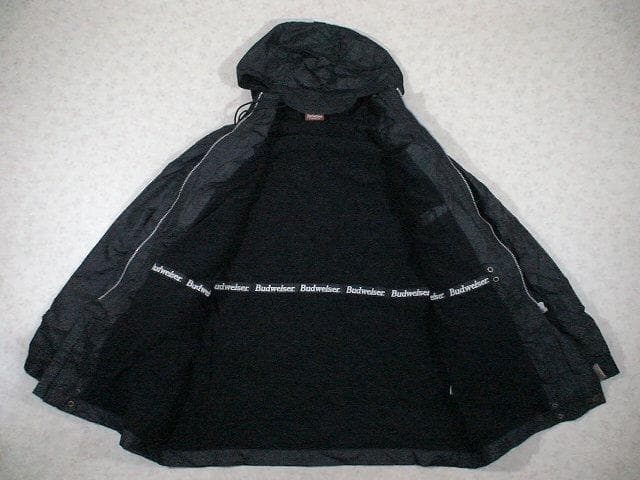 48524　バドワイザースポーツ　ウィンドブレーカー　黒　M