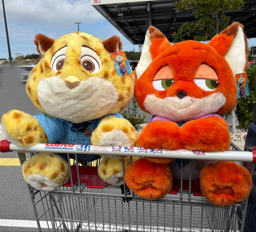 ズートピア2 ニック クロウハウザー ぬいぐるみ　コストコ ブランケット入り