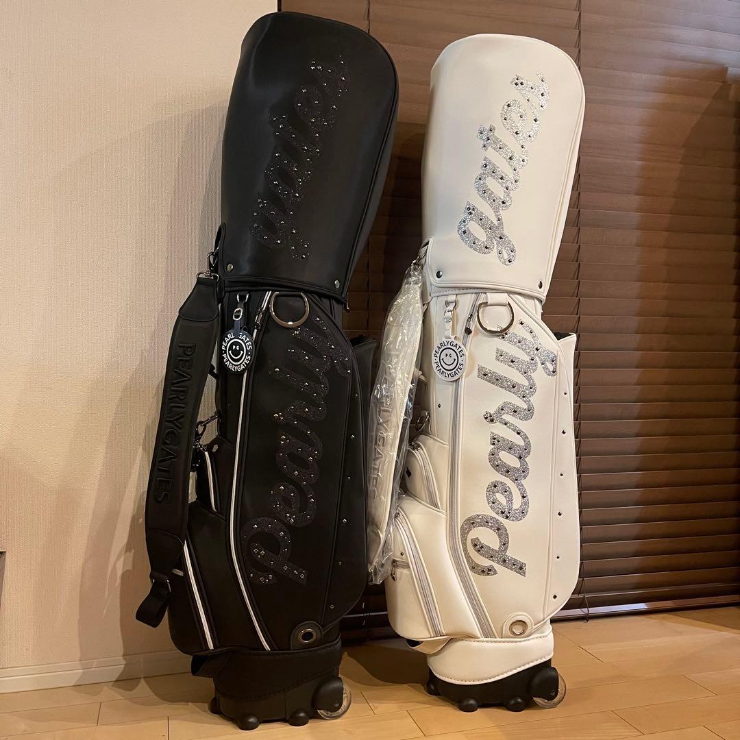 【即発送】PEARLY GATESパーリーゲイツ キャディバッグ ゴルフバッグ白