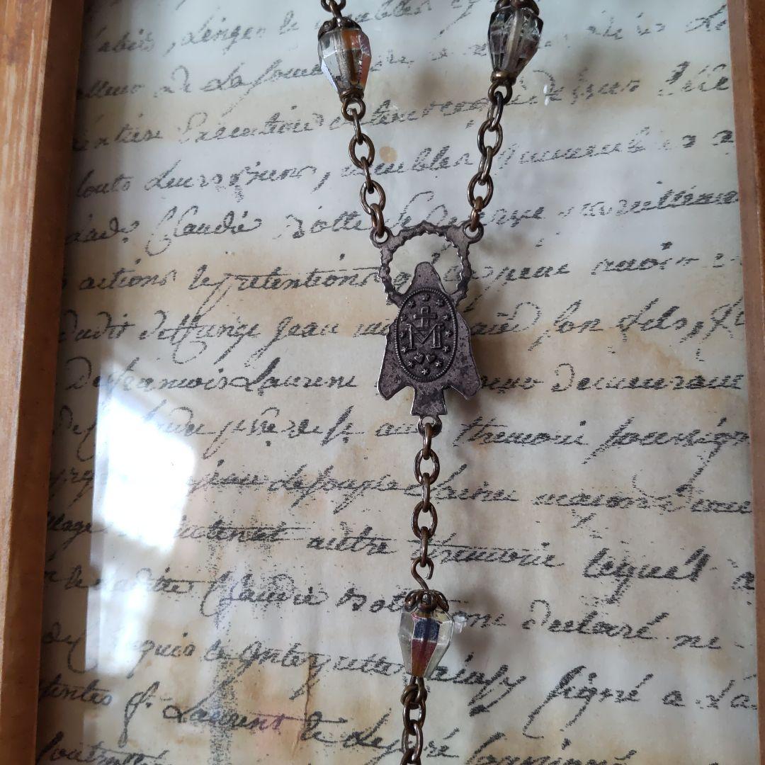 アンティーク　パーツ　メダイネックレス