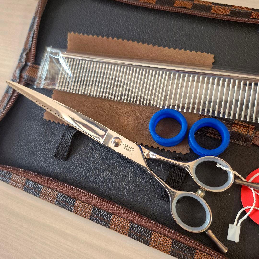 新品★7インチ フェニーチェ 左利き用カーブシザー★トリミングシザー