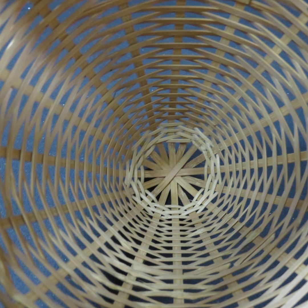 竹篭 掛花 花器 茶道具 飾り 魚籠