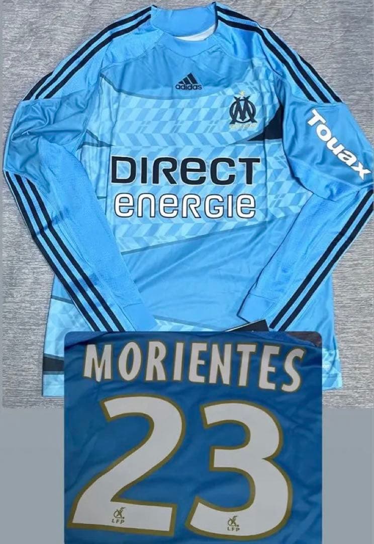 【adidas】09/10マルセイユ アウェイ　モリエンテス 23 長袖シャツ