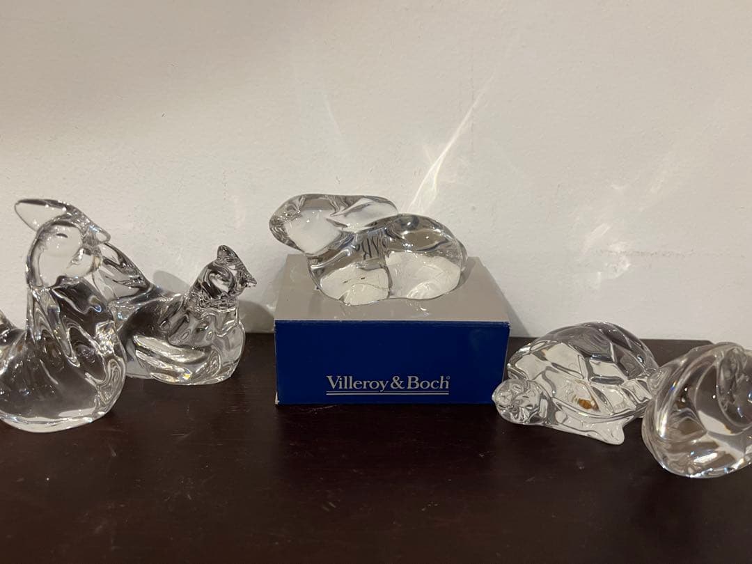 Villeroy&Boch 動物クリスタル置物 5点セット