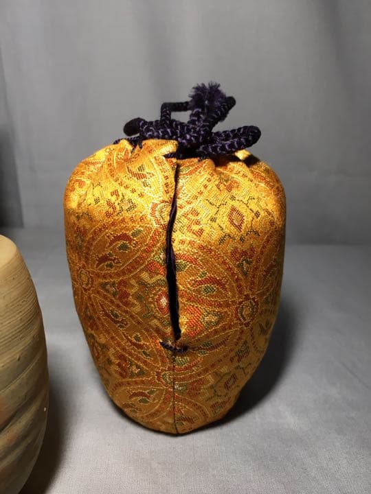 【茶道具】陶峰造 備前焼 肩衝茶入 茶入136