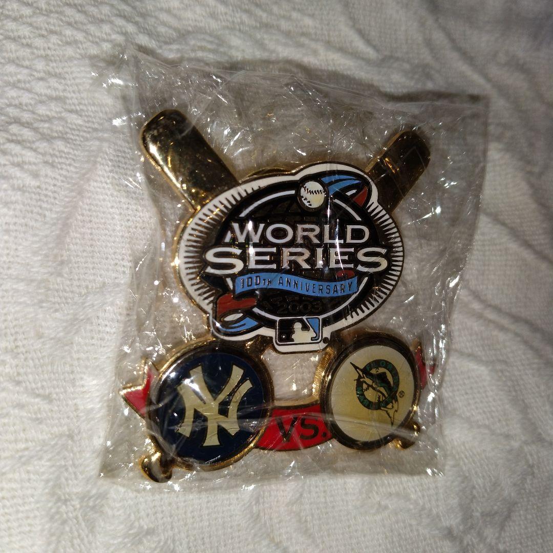 MLB.2003.ワールドシリーズ.ボール.ピンバッジ　　　 　　 　　松井秀喜