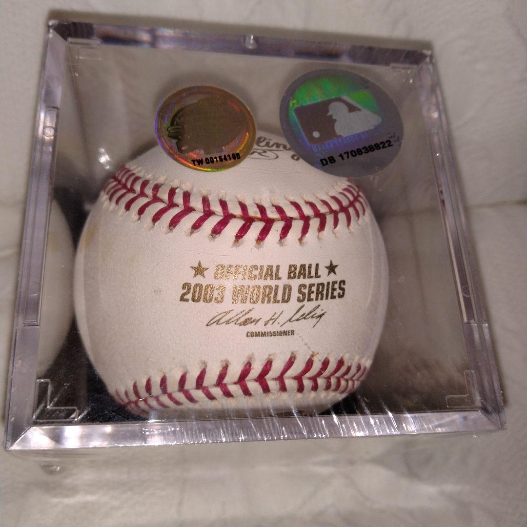 MLB.2003.ワールドシリーズ.ボール.ピンバッジ　　　 　　 　　松井秀喜
