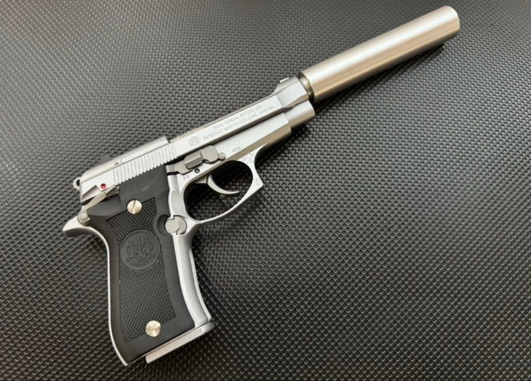 ウエスタンアームズベレッタM84FS/ジンクス サイレンサーモデル　ジャンク品