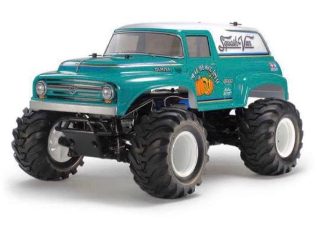 タミヤラジコン 1/10RC スカッシュバン（GF-02シャーシ）塗装済みボディ