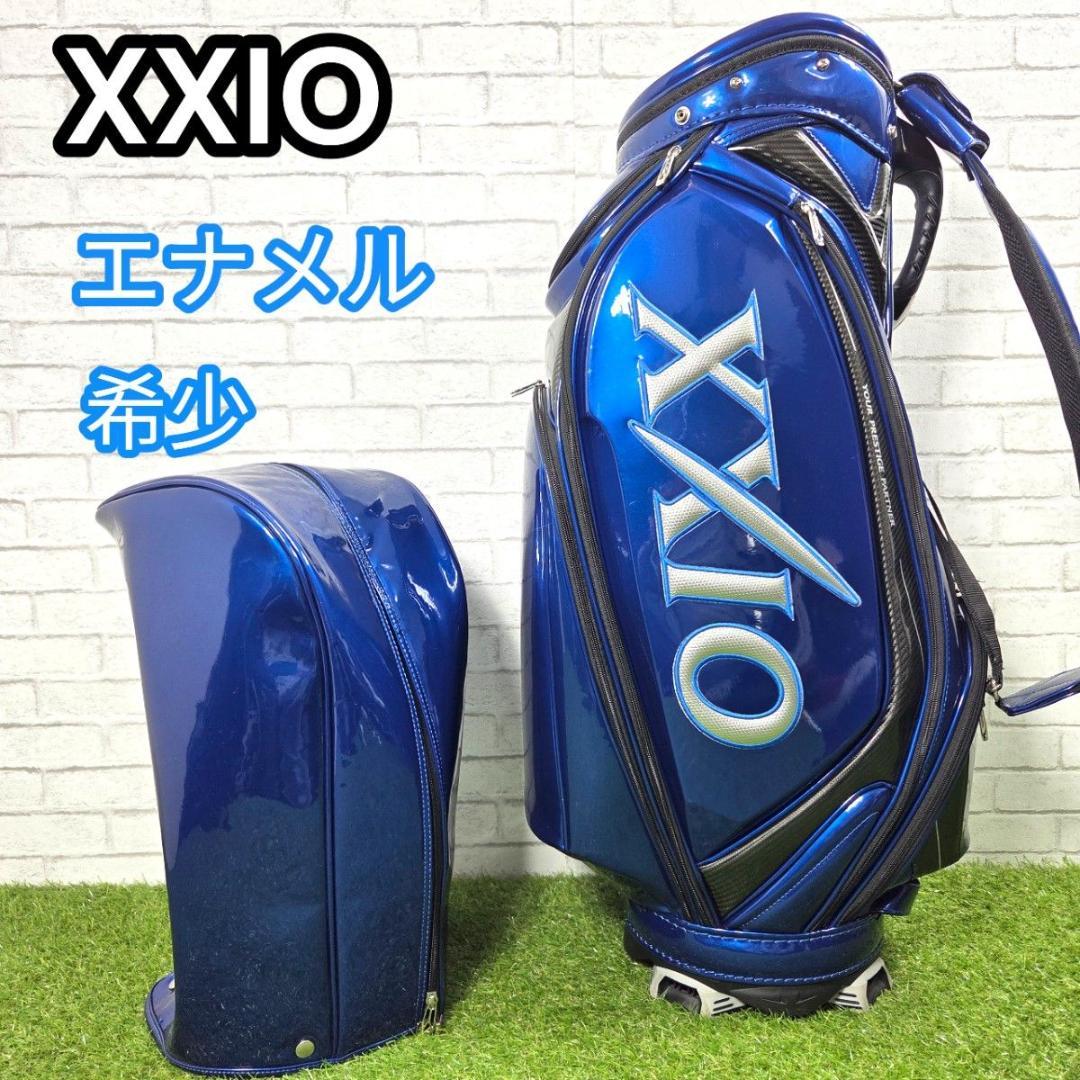 XXIO ゼクシオ エナメルキャディバッグ 青 メタリック 良品