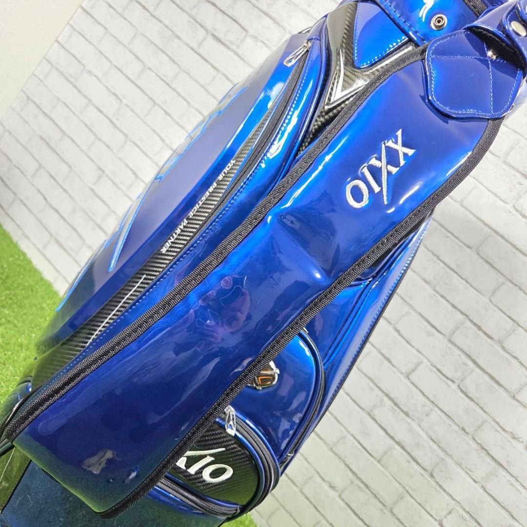 XXIO ゼクシオ エナメルキャディバッグ 青 メタリック 良品