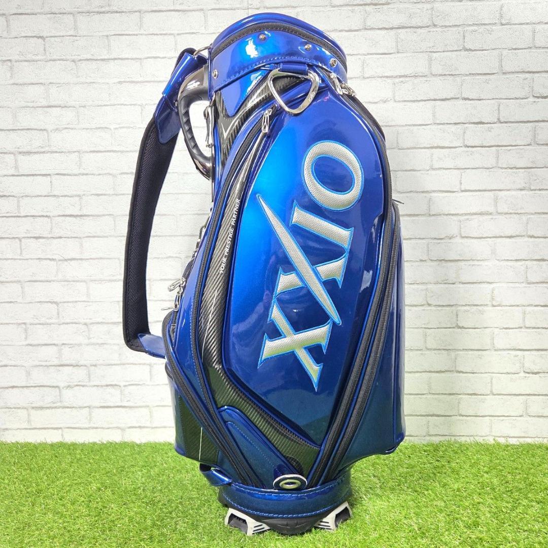 XXIO ゼクシオ エナメルキャディバッグ 青 メタリック 良品