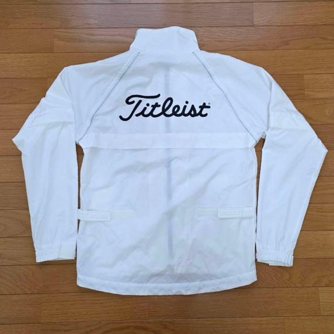 【美品】Titleist タイトリスト レインウェア ホワイト/ブラック M