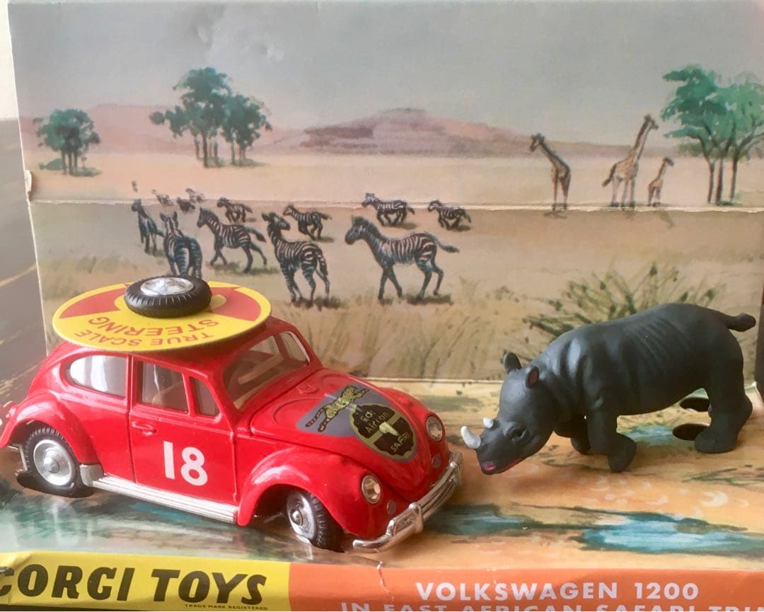 新品 最安値 コーギー ワーゲン ビートル サファリ ミニカー ビンテージ