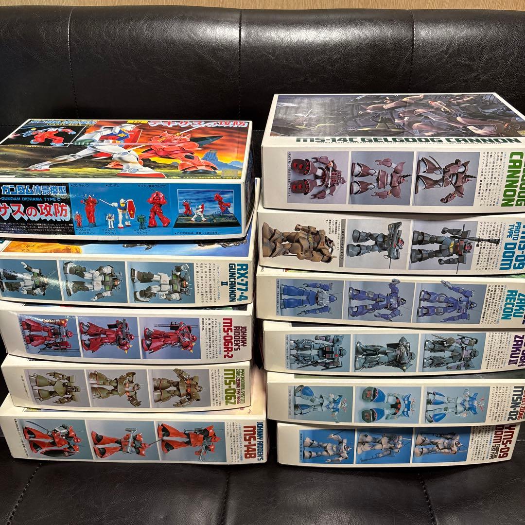 ガンプラセット 1/144 MSV 10点　旧キット+情景模型